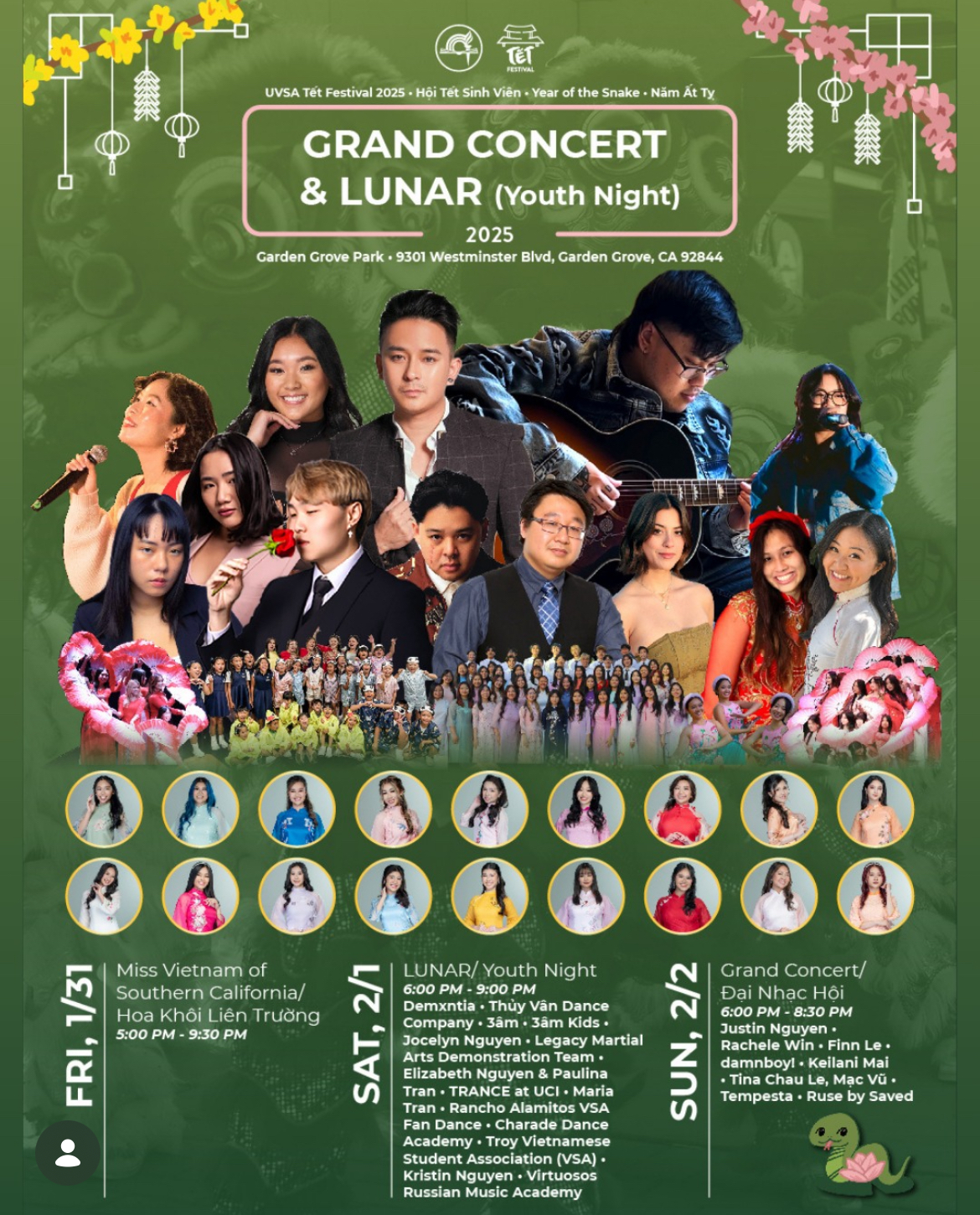 Grand Concert & Lunar (Youth Night) 2025 Flyer